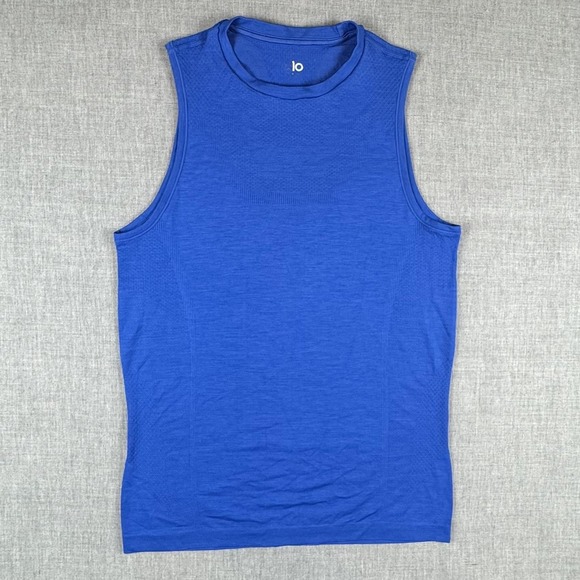 ALO Yoga Other - Alo Tank Top Mens Small Blue Sleeveless Seamless Lightweight Yoga Gym Athletic